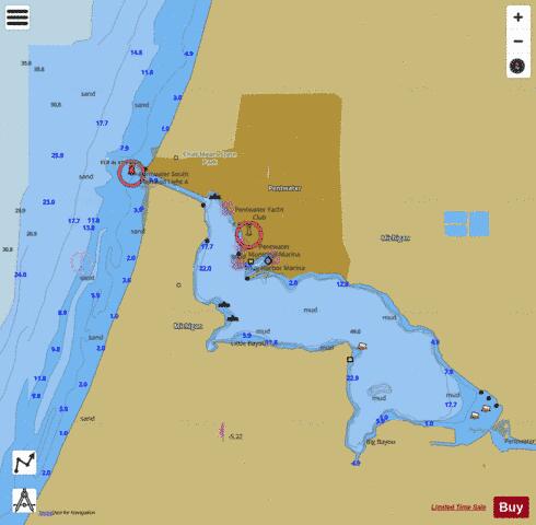 PENTWATER HARBOR MICHIGAN Marine Chart - Nautical Charts App