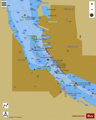STURGEON BAY WISCONSIN Marine Chart - Nautical Charts App