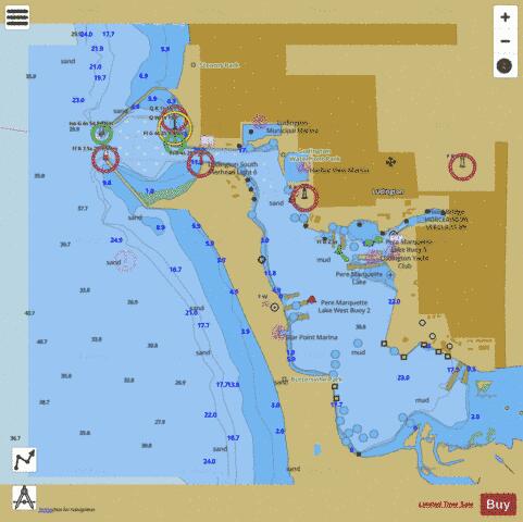 LUDINGTON HARBOR  Marine Chart - Nautical Charts App