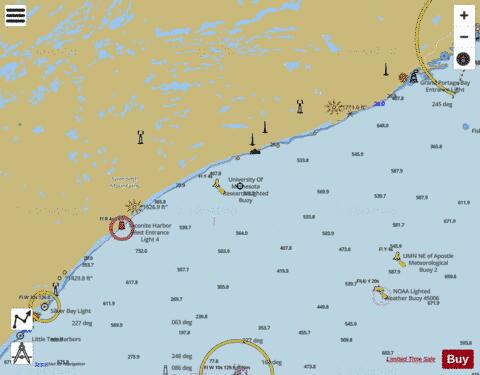 LAKE SUPERIOR BEAVER BAY TO PIGEON POINT MINN Marine Chart - Nautical Charts App