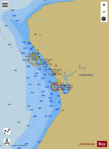 LA POINTE HARBOR WISCONSIN Marine Chart - Nautical Charts App