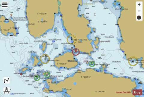 BELLINGHAM TO EVERETT INC SAN JUAN ISLANDS  WEST SOUND Marine Chart - Nautical Charts App