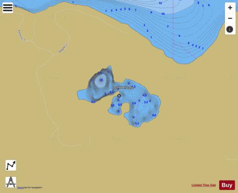 Dumbbell Lake depth contour Map - i-Boating App