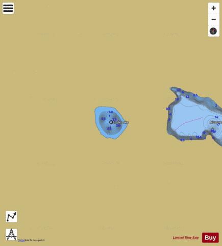Circle Lake depth contour Map - i-Boating App