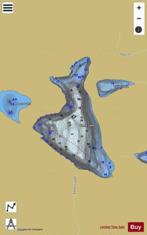 Kemo Lake depth contour Map - i-Boating App