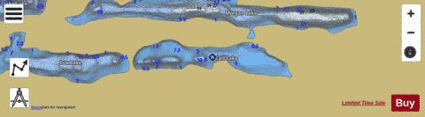 Carl Lake depth contour Map - i-Boating App