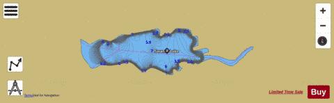 Swamp Lake depth contour Map - i-Boating App