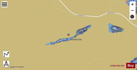 Extortion Lake depth contour Map - i-Boating App