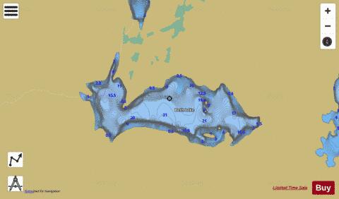 Beth Lake depth contour Map - i-Boating App