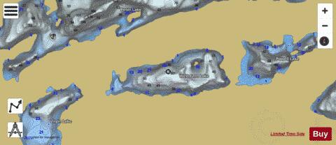 West Fern Lake depth contour Map - i-Boating App
