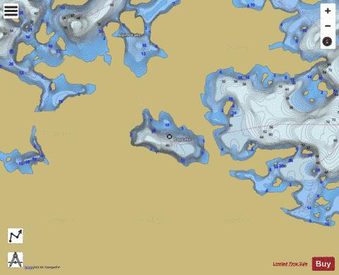 Rog Lake depth contour Map - i-Boating App