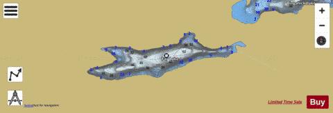 Fay Lake depth contour Map - i-Boating App