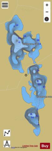 Stockhousen + Stockhaven Lake depth contour Map - i-Boating App