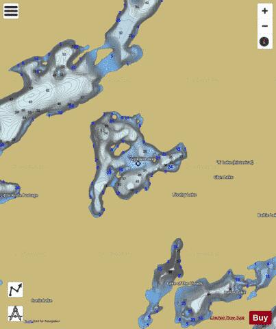 Gijikiki Lake (Cedar) depth contour Map - i-Boating App