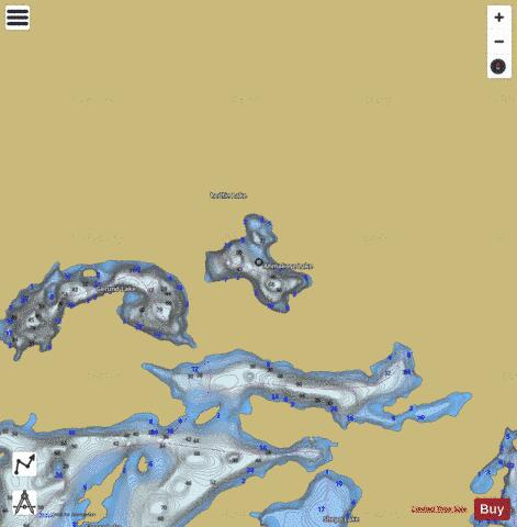 Ahmakose Lake depth contour Map - i-Boating App