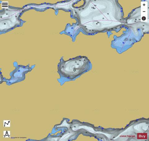 Sema Lake depth contour Map - i-Boating App
