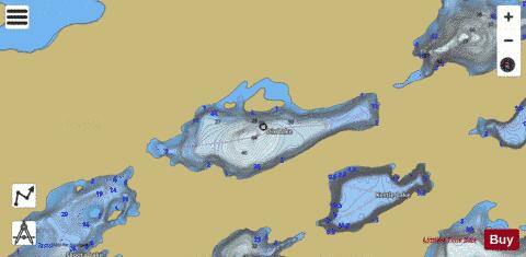 Dix Lake depth contour Map - i-Boating App