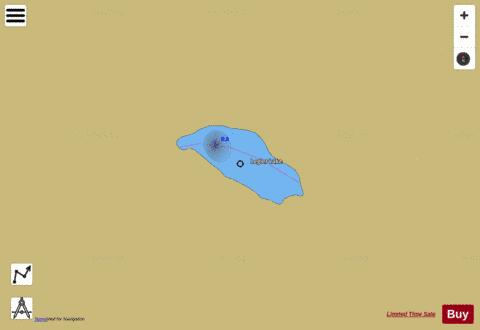 Legler Lake depth contour Map - i-Boating App