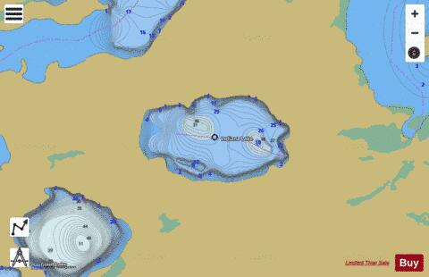 Indiana Lake depth contour Map - i-Boating App