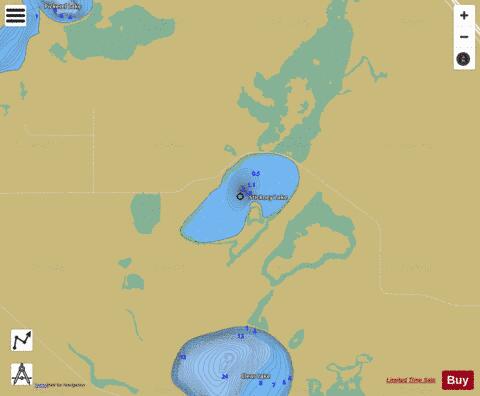 Stickney Lake depth contour Map - i-Boating App