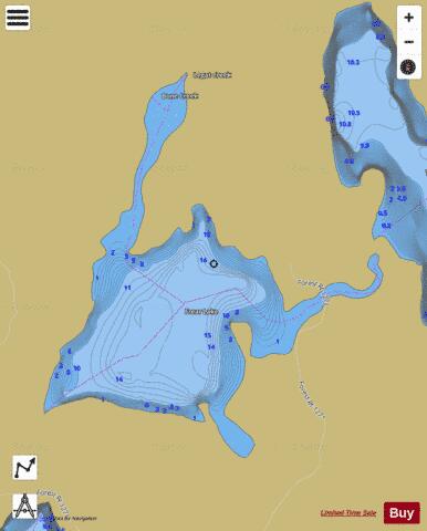 Lake Frear depth contour Map - i-Boating App