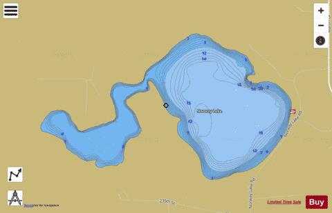 Lake Norway depth contour Map - i-Boating App