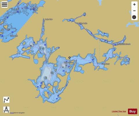 Lake Two depth contour Map - i-Boating App