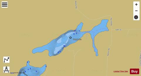 Long Lake Morrison County depth contour Map - i-Boating App