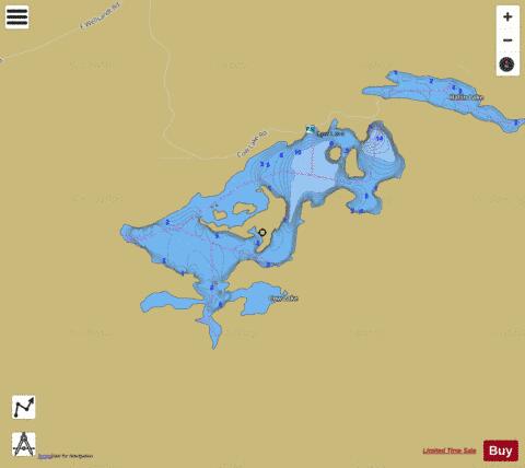 Cow Lake,  Adams County Page depth contour Map - i-Boating App