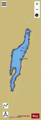 Palm Lake depth contour Map - i-Boating App