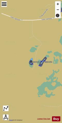 Byrd Lake depth contour Map - i-Boating App