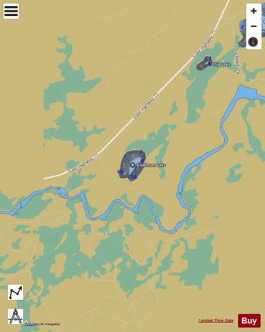 Goodman Lake depth contour Map - i-Boating App