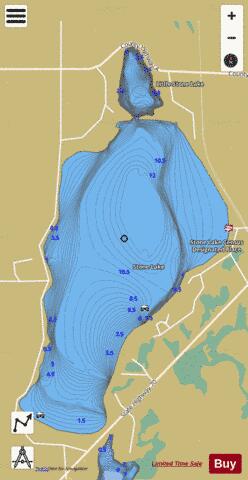 Little Stone Lake depth contour Map - i-Boating App