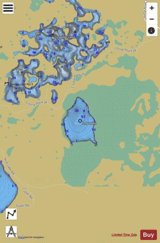 Lost Lake B depth contour Map - i-Boating App