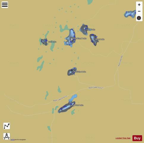 Mcclaine Lake depth contour Map - i-Boating App
