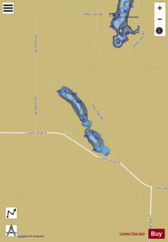 Ripley Lake B depth contour Map - i-Boating App