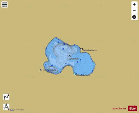Ripley Lake depth contour Map - i-Boating App