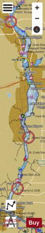Saint Croix River depth contour Map - i-Boating App