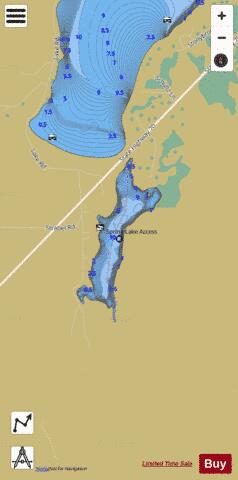 Spring Lake A depth contour Map - i-Boating App