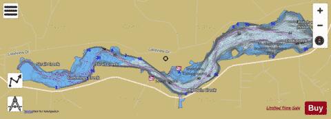 Cowanesque Lake depth contour Map - i-Boating App