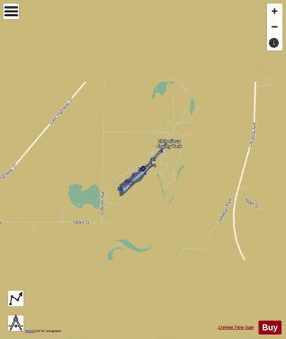 Little Sioux Park Lake depth contour Map - i-Boating App