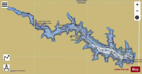 Lost Creek Lake / Lost Grove Lake depth contour Map - i-Boating App