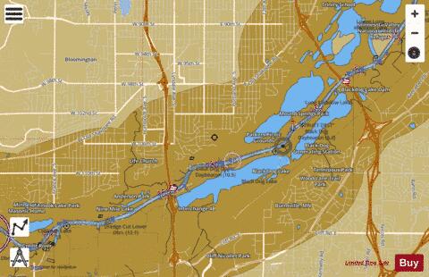 Upper Mississippi River section 11_493_738 depth contour Map - i-Boating App