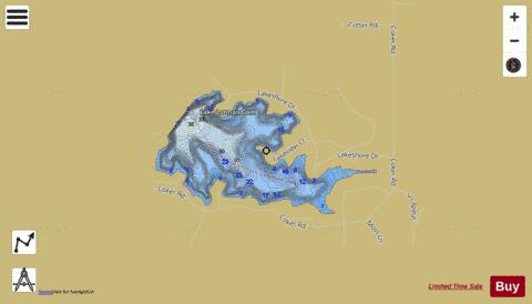 Lake Lorman depth contour Map - i-Boating App