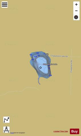 Chippanazie Lake depth contour Map - i-Boating App