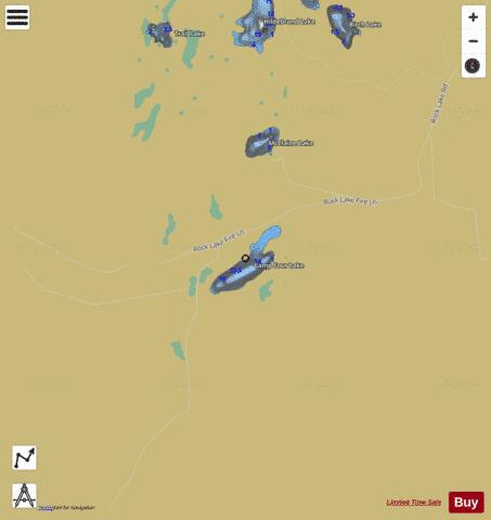 Camp Four Lake depth contour Map - i-Boating App