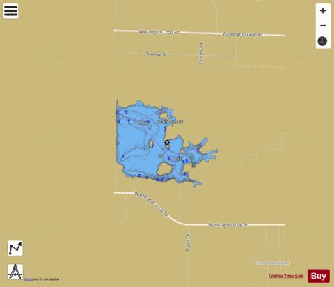 Shell-Prairie depth contour Map - i-Boating App