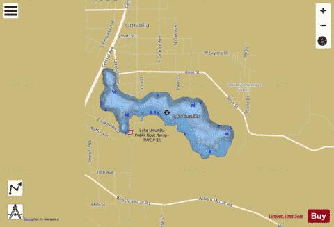 Umatilla depth contour Map - i-Boating App