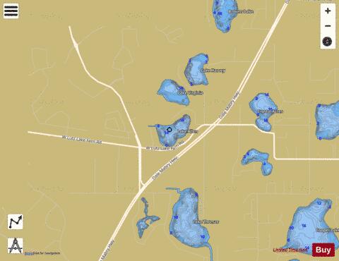 LAKE ALLEN depth contour Map - i-Boating App