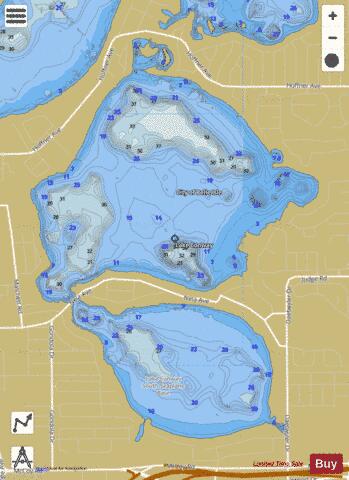 LAKE CONWAY depth contour Map - i-Boating App